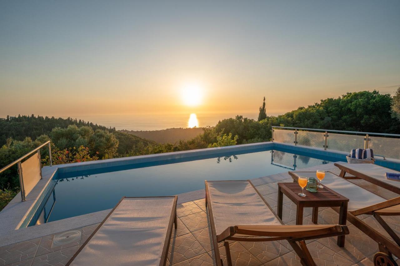 Stone Villa Eriphyle ,Private Witn Sunset View Fiskardo Luaran gambar