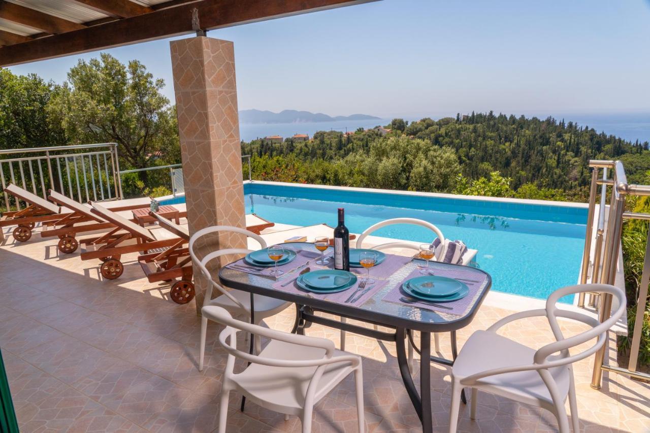 Stone Villa Eriphyle ,Private Witn Sunset View Fiskardo Luaran gambar