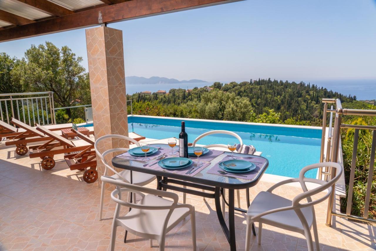 Stone Villa Eriphyle ,Private Witn Sunset View Fiskardo Luaran gambar