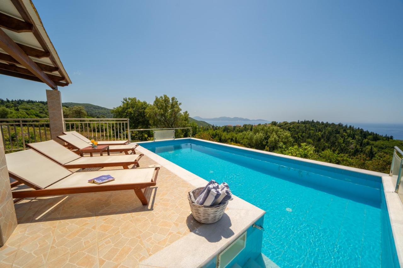 Stone Villa Eriphyle ,Private Witn Sunset View Fiskardo Luaran gambar