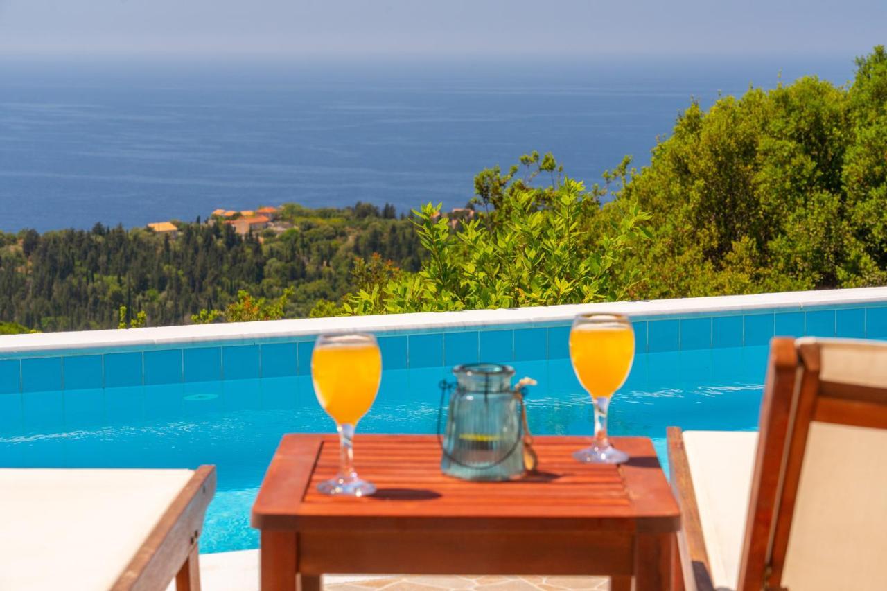 Stone Villa Eriphyle ,Private Witn Sunset View Fiskardo Luaran gambar