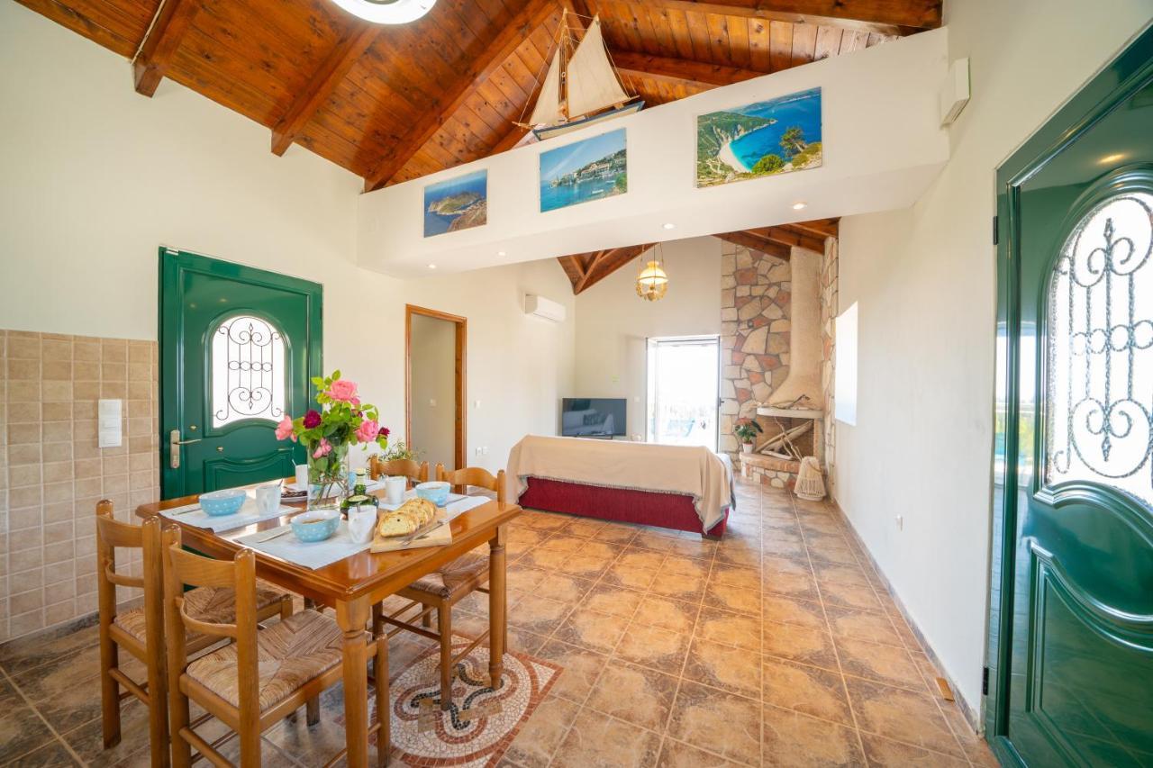 Stone Villa Eriphyle ,Private Witn Sunset View Fiskardo Luaran gambar