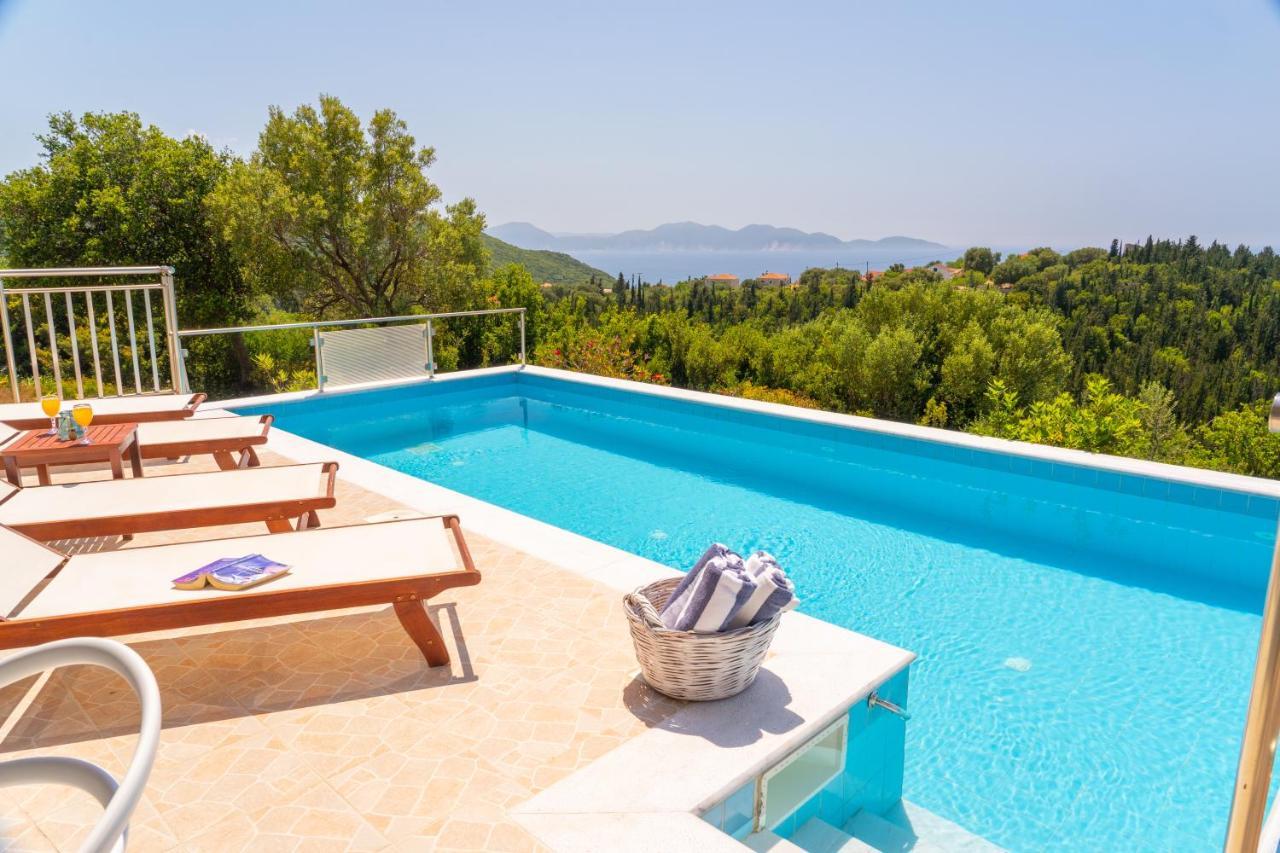 Stone Villa Eriphyle ,Private Witn Sunset View Fiskardo Luaran gambar